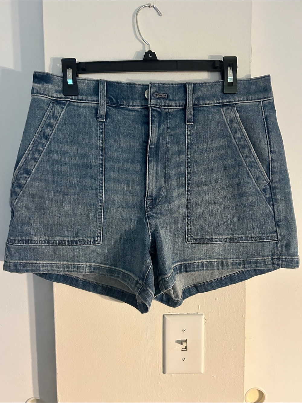 J Crew size 30 Women's Denim Utility Shorts - Light Blue